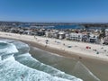 Aerial view of Mission Bay and beach in San Diego during summer, California. USA. Royalty Free Stock Photo