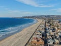 Aerial view of Mission Bay & Beaches in San Diego, California. USA. Royalty Free Stock Photo