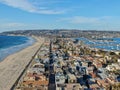 Aerial view of Mission Bay & Beaches in San Diego, California. USA. Royalty Free Stock Photo