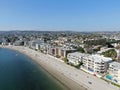 Aerial view of Mission Bay and beaches in San Diego, California. USA Royalty Free Stock Photo