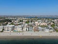 Aerial view of Mission Bay and beaches in San Diego, California. USA Royalty Free Stock Photo