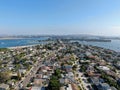 Aerial view of Mission Bay and beaches in San Diego, California. USA Royalty Free Stock Photo