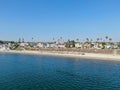 Aerial view of Mission Bay and beaches in San Diego, California. USA Royalty Free Stock Photo