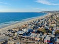 Aerial view of Mission Bay & Beaches in San Diego, California. USA. Royalty Free Stock Photo