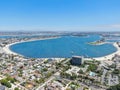 Aerial view of Mission Bay in San Diego.California Royalty Free Stock Photo