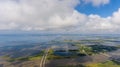 Aerial view of Mobile Bay, Alabama