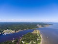 Aerial view of Mobile Bay, Alabama