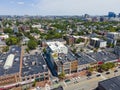 Cambridge city center aerial view, Massachusetts, USA Royalty Free Stock Photo