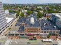 Cambridge city center aerial view, Massachusetts, USA Royalty Free Stock Photo