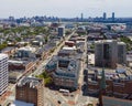 Cambridge city center aerial view, Massachusetts, USA Royalty Free Stock Photo