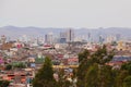 Aerial view of the modern city of Puebla, mexico I