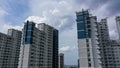 Aerial view of modern high-rise apartment buildings in Jakarta Royalty Free Stock Photo