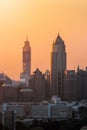 Aerial view of modern high rise buildings, condominium Royalty Free Stock Photo