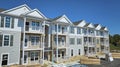 Aerial View of Modern Townhouse Complex Construction, Fort Wayne Royalty Free Stock Photo