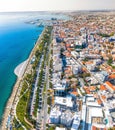 Aerial view of Molos area of Limassol, Cyprus Royalty Free Stock Photo