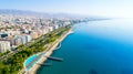 Aerial view of Molos, Limassol, Cyprus Royalty Free Stock Photo