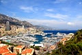 Aerial view of Monaco harbor Royalty Free Stock Photo