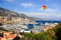 Aerial view of Monaco harbor Royalty Free Stock Photo