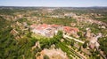 Aerial view of monastery Convent of Christ in Tomar, Portugal Royalty Free Stock Photo