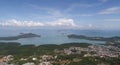 Aerial view from Monkey Hill in Phuket Royalty Free Stock Photo