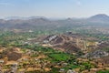 Aerial view from Monsoon Palace. Udaipur. India