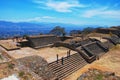 Aerial view of Monte Alban Ruins, Oaxaca, Mexico Royalty Free Stock Photo