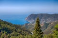 Monterosso al Mare in 5 terre, ligurian cost, mediterranean sea, La Spezia province, Italy. Royalty Free Stock Photo