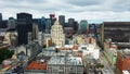 Aerial view of Montreal, Quebec, Canada  city center Royalty Free Stock Photo