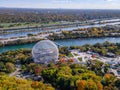 Aerial View of Montreal in Fall Season, Quebec, Canada Royalty Free Stock Photo