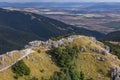 Aerial view of monument on Shipka Pass in Bulgaria Royalty Free Stock Photo