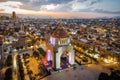 Aerial View of Monument to the Revolution in Mexico City, Mexico Royalty Free Stock Photo