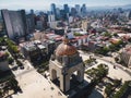 Aerial View of Monument to the Revolution in Mexico City, Mexico Royalty Free Stock Photo