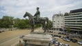 Aerial view of The Monument of Tsar Liberator Tsar Osvoboditel, Sofia, Bulgaria Royalty Free Stock Photo