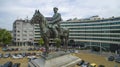 Aerial view of The Monument of Tsar Liberator Tsar Osvoboditel, Sofia, Bulgaria