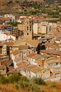 Aerial view of Monzon, in Aragon, Spain