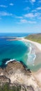 Aerial view of Moonee Beach on the Central Coast of New South Wales Australia Royalty Free Stock Photo