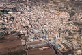 Aerial view of Morata de Tajuna town Royalty Free Stock Photo