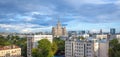 Aerial view of Moscow city Royalty Free Stock Photo