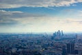 Aerial view on Moscow City busness center