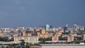 Aerial view of Moscow city. Center of Moscow. House roof Royalty Free Stock Photo