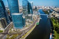 Aerial view of Moscow downtown