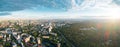 Aerial view of Moscow over the Sokolniki district Royalty Free Stock Photo