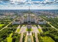 Aerial view of Moscow State University