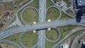 Moscow traffic intersection