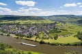 Aerial view of Moselle River in Germany Royalty Free Stock Photo