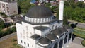 Aerial view of mosque in the city of Verkhnyaya Pyshma. Russia