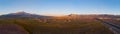 Aerial view of Mount Ararat, Agri Dagi. The highest mountain in Turkey on the border between the region of Agri and Igdir.