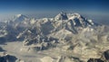 Aerial view at mount Denali (McKinley)