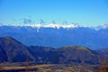 Aerial view from Mount Fuji. Morning shoot. Royalty Free Stock Photo