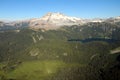 Aerial view Mount Garibaldi and Mamquam Lake Royalty Free Stock Photo